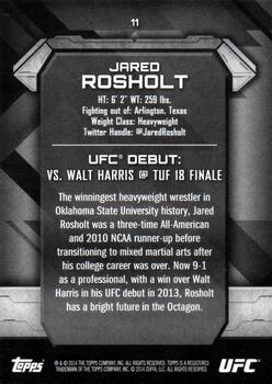 2014 Topps UFC Knockout #11 Jared Rosholt Back