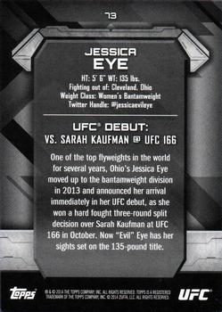 2014 Topps UFC Knockout #73 Jessica Eye Back