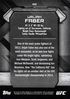 2014 Topps UFC Knockout #88 Urijah Faber Back