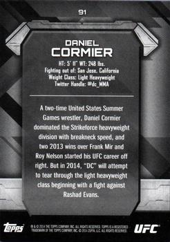 2014 Topps UFC Knockout #91 Daniel Cormier Back