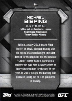 2014 Topps UFC Knockout #94 Michael Bisping Back