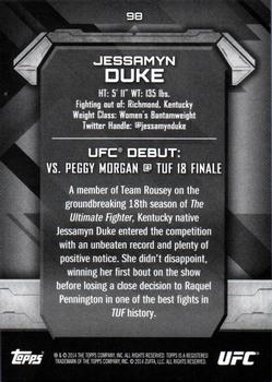 2014 Topps UFC Knockout #98 Jessamyn Duke Back