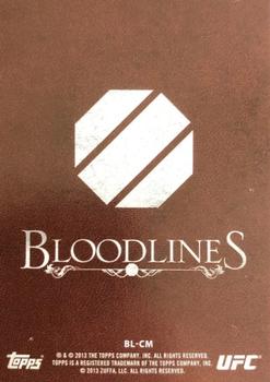 2013 Topps UFC Bloodlines - Bloodlines #BL-CM Conor McGregor Back
