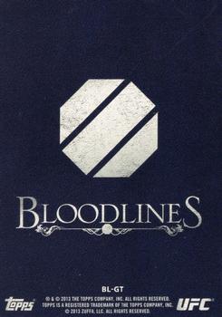 2013 Topps UFC Bloodlines - Bloodlines #BL-GT Glover Teixeira Back