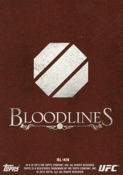 2013 Topps UFC Bloodlines - Bloodlines #BL-KN Khabib Nurmagomedov Back