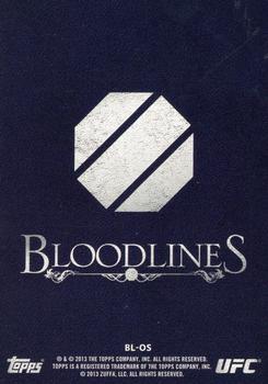 2013 Topps UFC Bloodlines - Bloodlines #BL-OS Ovince Saint Preux Back