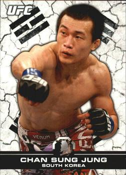 2013 Topps UFC Bloodlines - Flag Parallel #3 Chan Sung Jung Front
