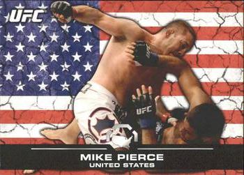 2013 Topps UFC Bloodlines - Flag Parallel #12 Mike Pierce Front