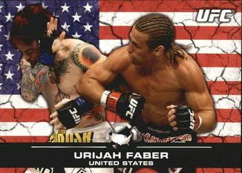 2013 Topps UFC Bloodlines - Flag Parallel #13 Urijah Faber Front