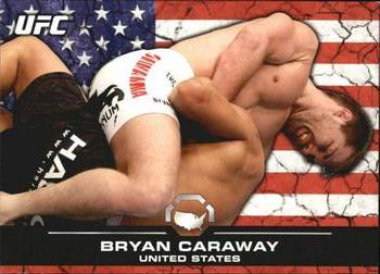 2013 Topps UFC Bloodlines - Flag Parallel #19 Bryan Caraway Front