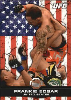 2013 Topps UFC Bloodlines - Flag Parallel #24 Frankie Edgar Front
