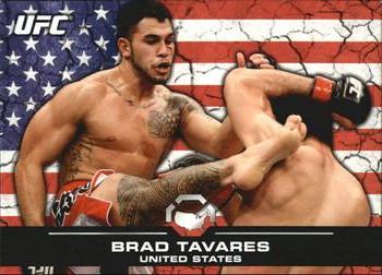 2013 Topps UFC Bloodlines - Flag Parallel #27 Brad Tavares Front