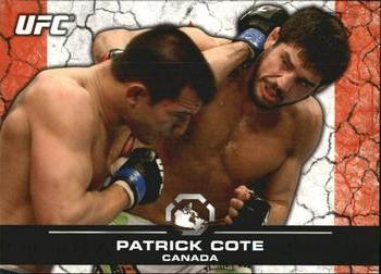 2013 Topps UFC Bloodlines - Flag Parallel #58 Patrick Cote Front