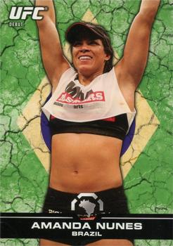 2013 Topps UFC Bloodlines - Flag Parallel #63 Amanda Nunes Front