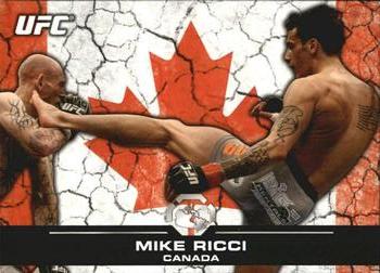 2013 Topps UFC Bloodlines - Flag Parallel #66 Mike Ricci Front