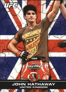2013 Topps UFC Bloodlines - Flag Parallel #85 John Hathaway Front