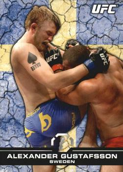 2013 Topps UFC Bloodlines - Flag Parallel #86 Alexander Gustafsson Front