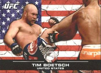 2013 Topps UFC Bloodlines - Flag Parallel #89 Tim Boetsch Front