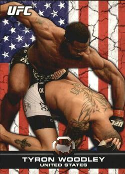 2013 Topps UFC Bloodlines - Flag Parallel #110 Tyron Woodley Front