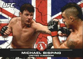 2013 Topps UFC Bloodlines - Flag Parallel #112 Michael Bisping Front