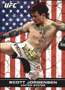 2013 Topps UFC Bloodlines - Flag Parallel #119 Scott Jorgensen Front