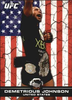 2013 Topps UFC Bloodlines - Flag Parallel #135 Demetrious Johnson Front