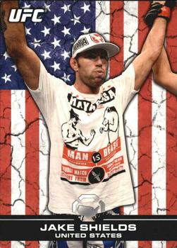 2013 Topps UFC Bloodlines - Flag Parallel #141 Jake Shields Front