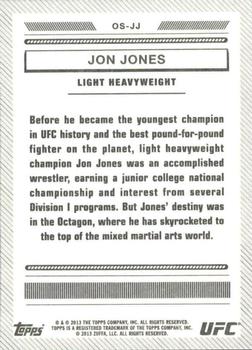 2013 Topps UFC Bloodlines - Octagon-side #OS-JJ Jon Jones Back