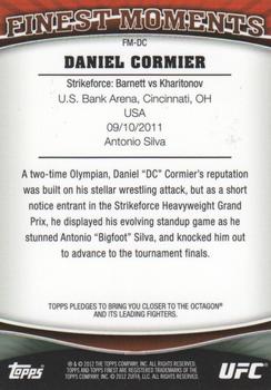 2012 Finest UFC - Finest Moments #FM-DC Daniel Cormier Back