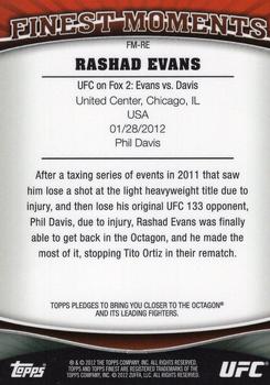 2012 Finest UFC - Finest Moments #FM-RE Rashad Evans Back