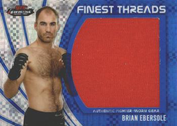 2012 Finest UFC - Finest Threads Jumbo Fighter Relics X-Fractors #JFT-BE Brian Ebersole Front