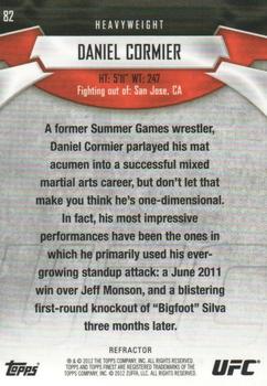 2012 Finest UFC - Refractors #82 Daniel Cormier Back