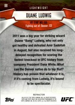 2012 Finest UFC - X-Fractors #88 Duane Ludwig Back