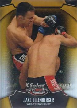 2012 Finest UFC - Refractors Gold #6 Jake Ellenberger Front