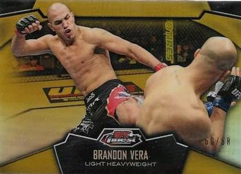 2012 Finest UFC - Refractors Gold #37 Brandon Vera Front
