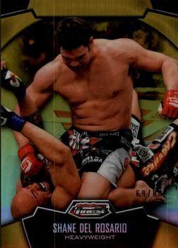 2012 Finest UFC - Refractors Gold #46 Shane Del Rosario Front
