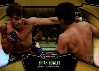 2012 Finest UFC - Refractors Gold #50 Brian Bowles Front