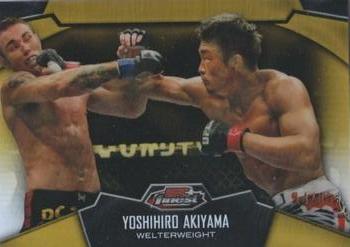 2012 Finest UFC - Refractors Gold #73 Yoshihiro Akiyama Front