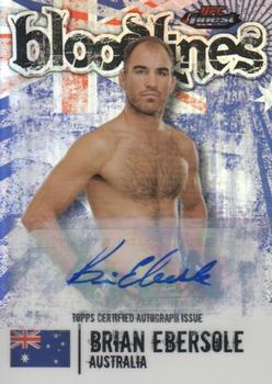 2012 Finest UFC - Bloodlines Autographs #BL-BE Brian Ebersole Front