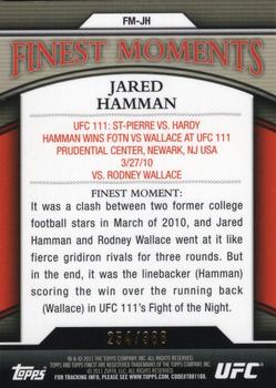 2011 Finest UFC - Finest Moments #FM-JH Jared Hamman Back