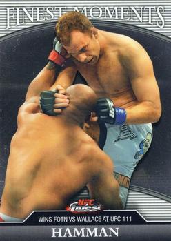 2011 Finest UFC - Finest Moments #FM-JH Jared Hamman Front