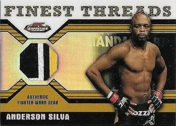 2011 Finest UFC - Finest Threads Fighter Relics Refractors Gold #R-AS Anderson Silva Front