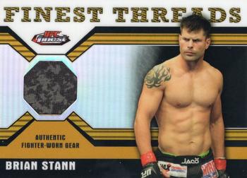 2011 Finest UFC - Finest Threads Fighter Relics Refractors Gold #R-BST Brian Stann Front