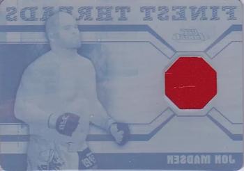 2011 Finest UFC - Finest Threads Fighter Relics Printing Plates Cyan #R-JMA Jon Madsen Front