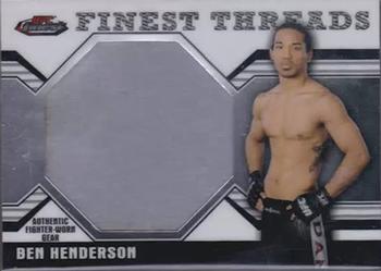 2011 Finest UFC - Finest Threads Jumbo Fighter Relics #JR-BH Benson Henderson Front