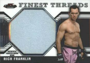 2011 Finest UFC - Finest Threads Jumbo Fighter Relics #JR-RF Rich Franklin Front