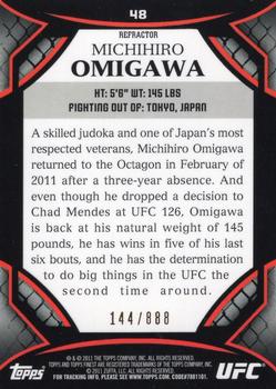 2011 Finest UFC - Refractors #48 Michihiro Omigawa Back