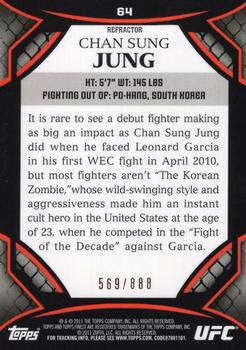 2011 Finest UFC - Refractors #64 Chan Sung Jung Back