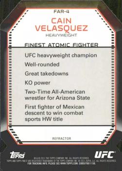 2011 Finest UFC - Atomic Refractors #FAR-4 Cain Velasquez Back