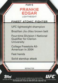 2011 Finest UFC - Atomic Refractors #FAR-5 Frankie Edgar Back